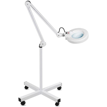Lampada Cosmetica Su Ruote Con Lente; Ingrandimento
