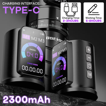 Penna per tatuaggi wireless OLED DOUBLE BATTERY