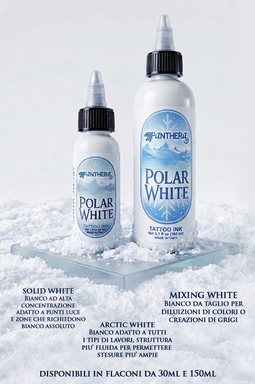 Inchiostro bianco per tatuaggi Panthera Polar White 30ml